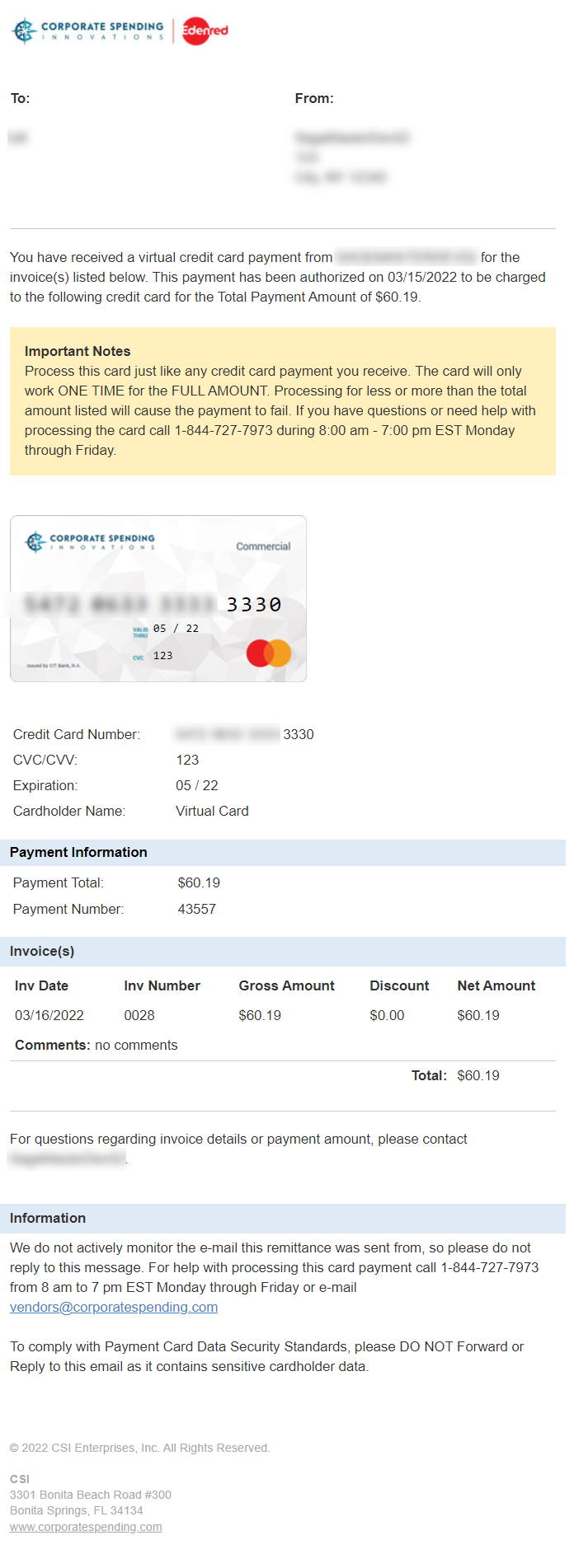 Supplier remittance with Supplier Payments powered by CSI