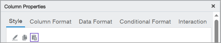 Copy column formatting to other columns—ICRW