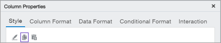 Column Copy Copy column formatting to other columns—ICRW