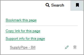 The bookmarks icon highlighted to show specific records.